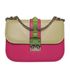 Lock Small flap shoulder bag, front view